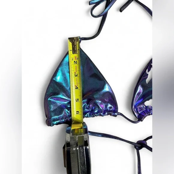 Iridescent Purple Bikini Top Small - Picture 7 of 10